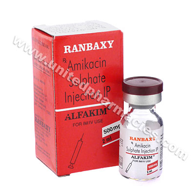 Alfakim 500 Injection (Amikacin) - 500mg (2ml) Image1