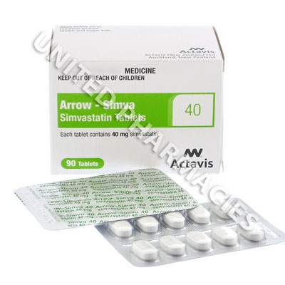 Arrow-Simva (Simvastatin) - 20mg (90 Tablets) Image1