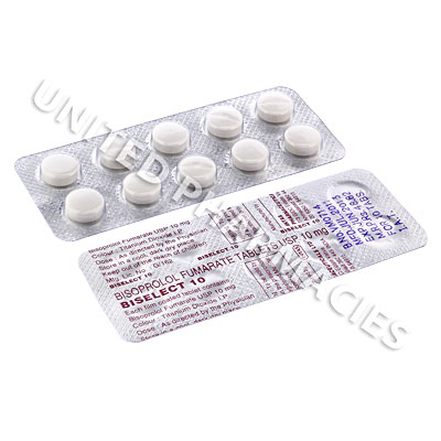 Biselect (Bisoprolol Fumarate) - 10mg (10 Tablets) Image1