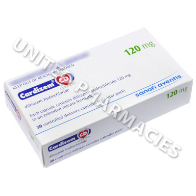 Cardizem CD (Diltiazem Hydrochloride) - 120mg (30 Capsules) Image1