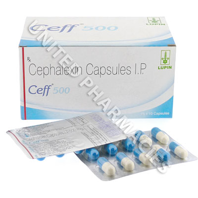 Ceff (Cephalexin Monohydrate) - 250mg (10 Capsules) Image1