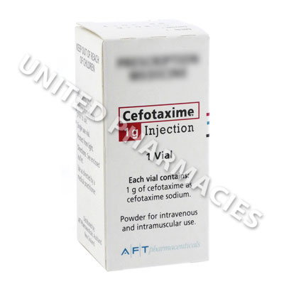 Cefotaxime Injection (Cefotaxime Sodium) - 1g (1 Vial) Image1