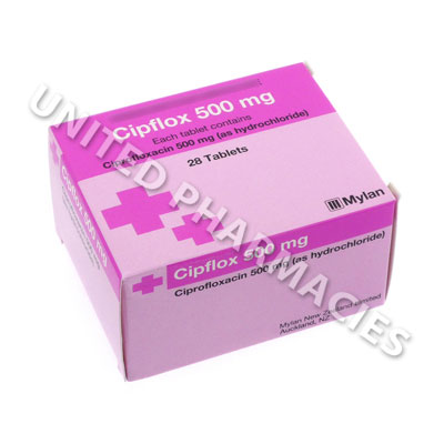 Cipflox (Ciprofloxacin Hydrochloride) - 500mg (28 Tablets) Image1