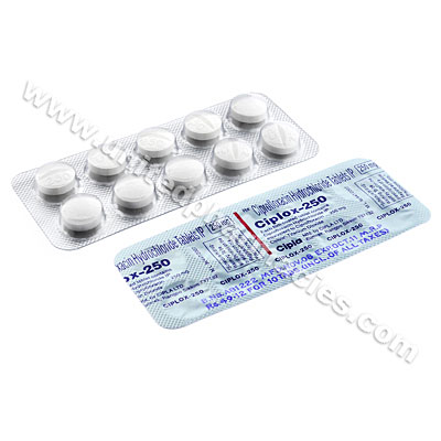 Ciplox (Ciprofloxacin Hydrochloride) - 250mg (10 Tablets) Image1