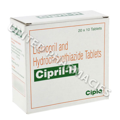 Cipril H (Lisinopril/Hydrochlorothiazide) - 5mg/12.5mg (10 Tablets) Image1
