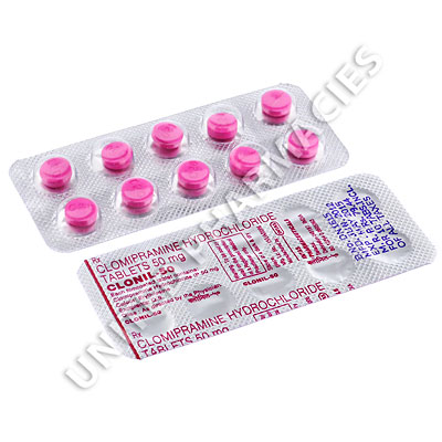 Clonil (Clomipramine) - 50mg (10 Tablets) Image1