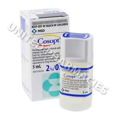 Cosopt (Timolol Maleate/Dorzolamide Hydrochloride) - 0.5%/2% (5mL Bottle) Image1
