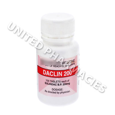 Daclin (Sulindac) - 200mg (100 Tablets) Image1