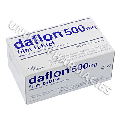 Daflon (Diosmine/Hesperidin) - 450mg/500mg (60 Tablets) Image1