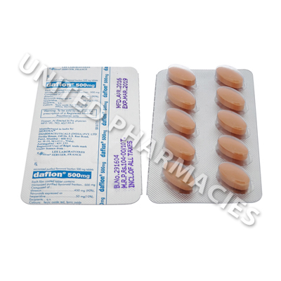 Daflon 500mg Tablet for Treatment of Haemorrhoids Available in Wuse 2 -  Vitamins & Supplements, Pharmacy Delivery Limited