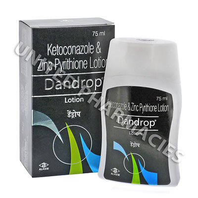 Dandrop Lotion (Ketoconazole/Zinc Pyrithone) - 2% / 1% (60mL) Image1