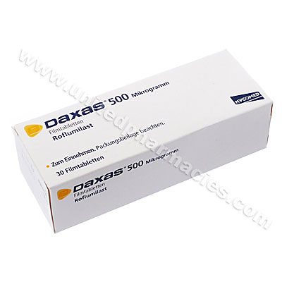 Daxas (Roflumilast) - 500mcg (30 Tablets) Image1
