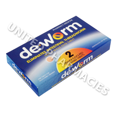 DeWorm (Mebendazole) - 100mg (2 Tablets) Image1