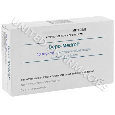 Depo Medrol (Lignocaine Hydrochloride/Methylprednisolone Acetate) - 40mg/1mL (1mL vial) Image1