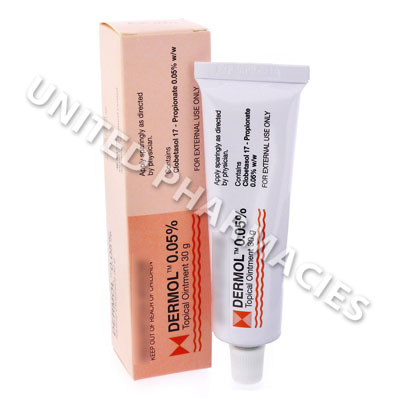 Dermol Ointment (Clobetasol Propionate) - 0.05% (30g Tube) Image1