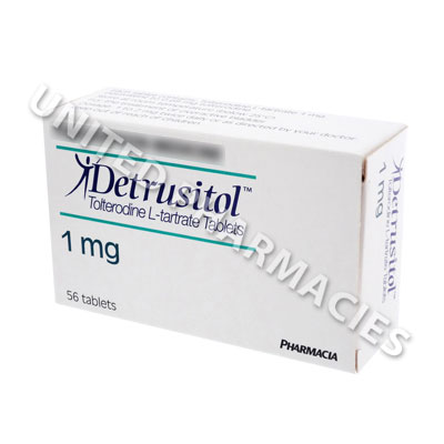 Detrusitol (Tolterodine Tartrate) - 1mg (56 Tablets) Image1