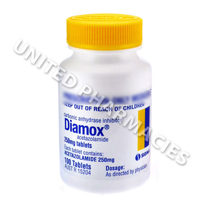 Diamox (Acetazolamide) - 250mg (100 Tablets) Image1