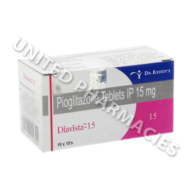 Diavista (Pioglitazone Hydrochloride) - 15mg (10 Tablets) Image1