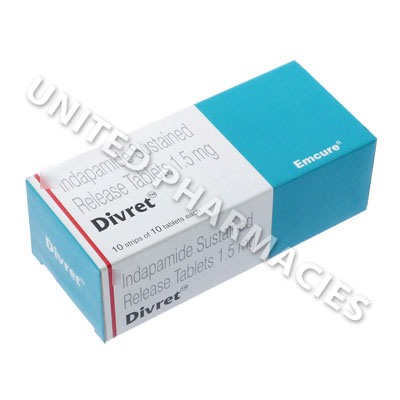 Divret (Indapamide) - 1.5mg (10 Tablets) Image1
