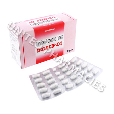 Dolocip-DT (Piroxicam IP) - 20mg (10 Tablets) Image1