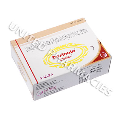 Doxinate (Doxylamine Succinate/Pyridoxine Hydrochloride) - 10mg/10mg (30 Tablets) Image1