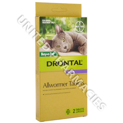 Drontal Cat (Praziquantel/Pyrantel) - 20mg/80mg (2 Tablets) Image1