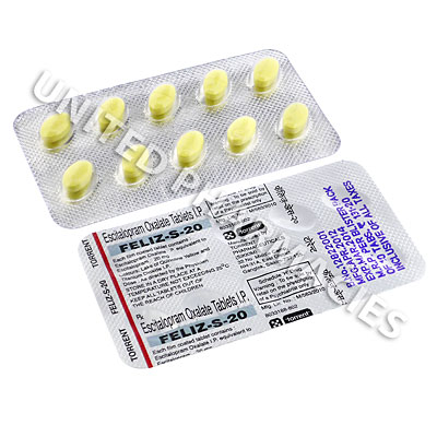 Feliz (Citalopram Hydrobromide) - 20mg (10 Tablets) Image1