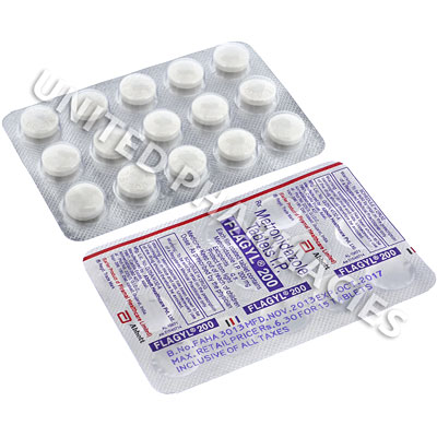 Flagyl (Metronidazole) - 200mg (15 Tablets) Image1