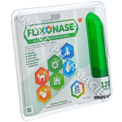 Flixonase Nasal Spray (Fluticasone Propionate) - 50mcg (120 Doses)(New Zealand) Image1