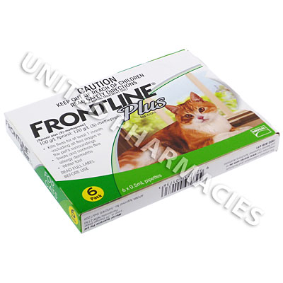 Frontline Plus for Cats (Fipronil/S-Methoprene) - 9.8%/11.8% (0.5mL x 6) Image1