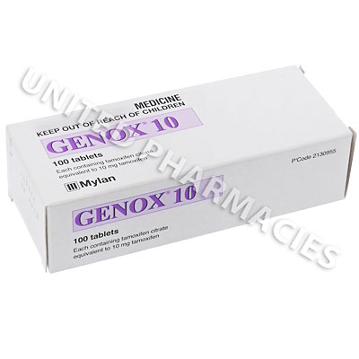 Genox (Tamoxifen Citrate) - 10mg (100 Tablets) Image1