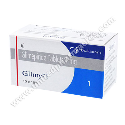 Glimy (Glimepiride) - 1mg (10 Tablets) Image1
