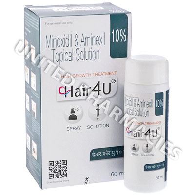 Hair4U 2% Topical Solution (Minoxidil/Aminexil) - 2%/1.5% (60mL) Image1