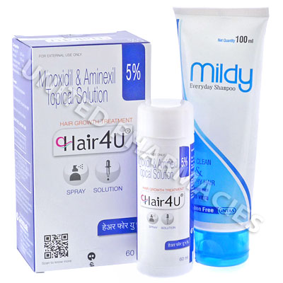 Hair4U 5% (Minoxidil/Aminexil) Mildy Shampoo (Aloe Vera) - United Pharmacies