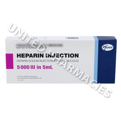 Heparin Injection (Heparin Sodium) - 5000iu (10 x 5mL) Image1