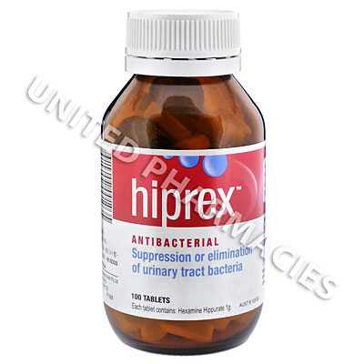 Hiprex (Hexamine Hippurate) - 1g (100 Tablets) Image1