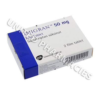 Imigran (Sumatriptan Succinate) - 50mg (4 Tablets) Image1