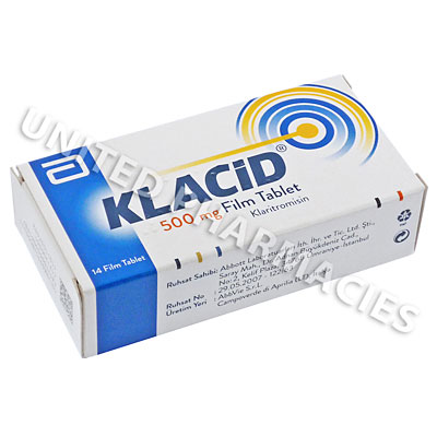 Klacid (Charithromycin) - 250mg (14 Tablets) Image1