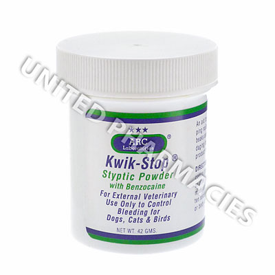 Kwik-Stop Styptic Powder with Benzocaine, 42 gm