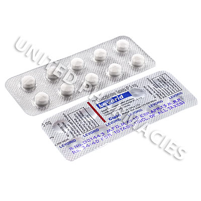 Levorid (Levocetirizine) - 5mg (10 Tablets) Image1