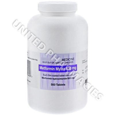 Metformin (Metformin Hydrochloride) - 500mg (500 Tablets) Image1