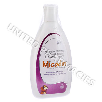 Micodin (Miconazole Nitrate/Chlorhexidine Gluconate) - 2%/2% (200mL) Image1