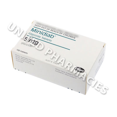 Minidiab (Glipizide) - 5mg (100 Tablets) Image1