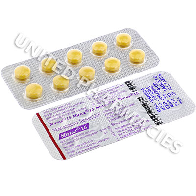 Mirtaz (Mirtazapine) - 15mg (10 Tablets) Image1