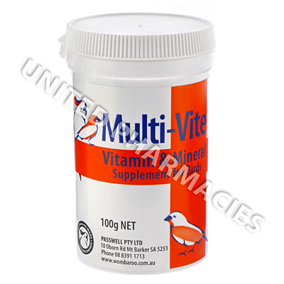 Multi-Vite For Birds (Vitamin/Mineral/Nutritional Supplements) - 100g Image1