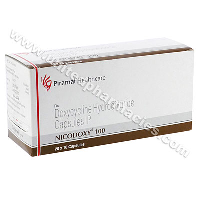 Nicodoxy (Doxycycline HCL) - 100mg (10 capsules) Image1
