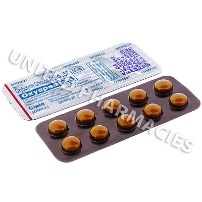 Oxyspas 2.5 (Oxybutynin Chloride) - 2.5mg (10 Tablets) Image1