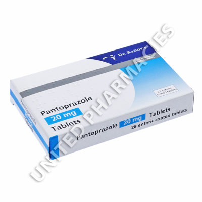Pantoprazole (Pantoprazole Sodium Sesquihydrate) - 20mg (28 Tablets) Image1