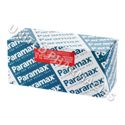 Paramax (Paracetamol/Metoclopramide) - 500mg/5mg (60 Tablets) Image1