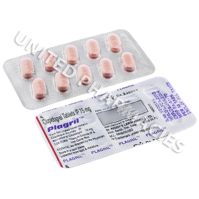 Plagril (Clopidogrel Bisulfate) - 75mg (10 Tablets) Image1